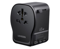 UGREEN Uniwersalny adapter podróżny S550 65W 2x USB-C 1x USB-A